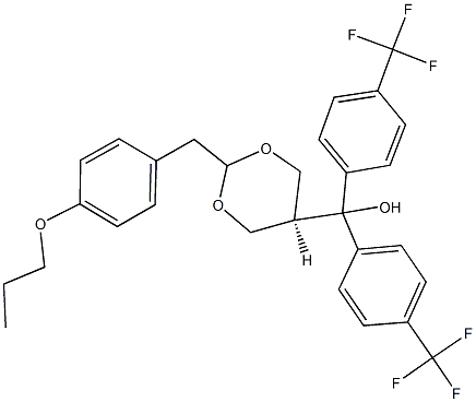 487002-61-9 [2-(4-propoxybenzyl)-1,3-dioxan-5-yl]{bis[4-(trifluoromethyl)phenyl]}methanol