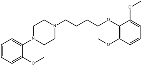 1-[4-(2,6-dimethoxyphenoxy)butyl]-4-(2-methoxyphenyl)piperazine,487012-50-0,结构式