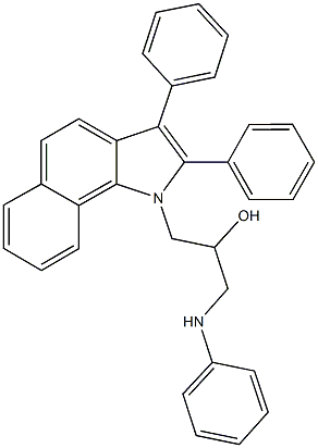 487013-68-3 1-anilino-3-(2,3-diphenyl-1H-benzo[g]indol-1-yl)-2-propanol