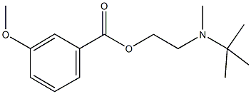 2-[tert-butyl(methyl)amino]ethyl 3-methoxybenzoate Struktur