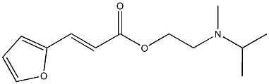 2-[isopropyl(methyl)amino]ethyl 3-(2-furyl)acrylate Struktur