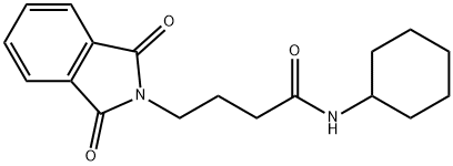 N-cyclohexyl-4-(1,3-dioxo-1,3-dihydro-2H-isoindol-2-yl)butanamide Structure