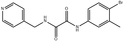 N~1~-(4-bromo-3-methylphenyl)-N~2~-(4-pyridinylmethyl)ethanediamide Structure
