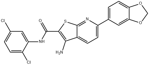 3-amino-6-(1,3-benzodioxol-5-yl)-N-(2,5-dichlorophenyl)thieno[2,3-b]pyridine-2-carboxamide|