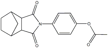 4-(3,5-dioxo-4-azatricyclo[5.2.1.0~2,6~]dec-4-yl)phenyl acetate,488730-23-0,结构式