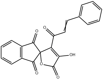 488782-02-1 4-cinnamoyl-3-hydroxy-spiro[furan-5,2'-(1'H)-indene]-1',2,3'(2'H,5H)-trione