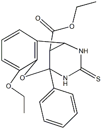 ethyl 6-ethoxy-9-phenyl-11-thioxo-8-oxa-10,12-diazatricyclo[7.3.1.0~2,7~]trideca-2,4,6-triene-13-carboxylate|
