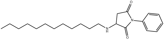 3-(dodecylamino)-1-phenyl-2,5-pyrrolidinedione 结构式