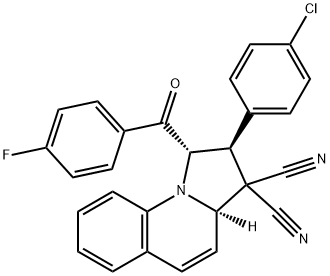 488783-83-1 2-(4-chlorophenyl)-1-(4-fluorobenzoyl)-1,2-dihydropyrrolo[1,2-a]quinoline-3,3(3aH)-dicarbonitrile