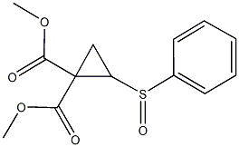 dimethyl 2-(phenylsulfinyl)-1,1-cyclopropanedicarboxylate Structure