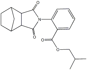 isobutyl 2-(3,5-dioxo-4-azatricyclo[5.2.1.0~2,6~]dec-4-yl)benzoate Structure