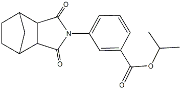isopropyl 3-(3,5-dioxo-4-azatricyclo[5.2.1.0~2,6~]dec-4-yl)benzoate,488785-59-7,结构式