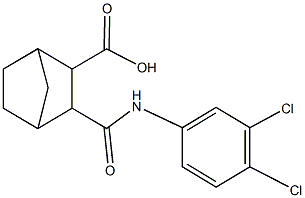 3-[(3,4-dichloroanilino)carbonyl]bicyclo[2.2.1]heptane-2-carboxylic acid Structure