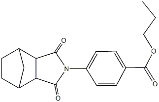 propyl 4-(3,5-dioxo-4-azatricyclo[5.2.1.0~2,6~]dec-4-yl)benzoate Struktur