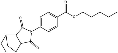 pentyl 4-(3,5-dioxo-4-azatricyclo[5.2.1.0~2,6~]dec-4-yl)benzoate Struktur