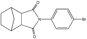 4-(4-bromophenyl)-4-azatricyclo[5.2.1.0~2,6~]decane-3,5-dione 化学構造式