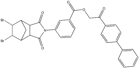 488785-98-4 2-[1,1'-biphenyl]-4-yl-2-oxoethyl 3-(8,9-dibromo-3,5-dioxo-4-azatricyclo[5.2.1.0~2,6~]dec-4-yl)benzoate