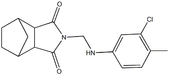 4-[(3-chloro-4-methylanilino)methyl]-4-azatricyclo[5.2.1.0~2,6~]decane-3,5-dione,488786-15-8,结构式