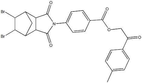 488786-25-0 2-(4-methylphenyl)-2-oxoethyl 4-(8,9-dibromo-3,5-dioxo-4-azatricyclo[5.2.1.0~2,6~]dec-4-yl)benzoate