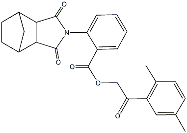 2-(2,5-dimethylphenyl)-2-oxoethyl 2-(3,5-dioxo-4-azatricyclo[5.2.1.0~2,6~]dec-4-yl)benzoate|