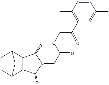 488786-38-5 2-(2,5-dimethylphenyl)-2-oxoethyl (3,5-dioxo-4-azatricyclo[5.2.1.0~2,6~]dec-4-yl)acetate