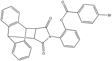 2-(16,18-dioxo-17-azapentacyclo[6.6.5.0~2,7~.0~9,14~.0~15,19~]nonadeca-2,4,6,9,11,13-hexaen-17-yl)phenyl 4-bromobenzoate|
