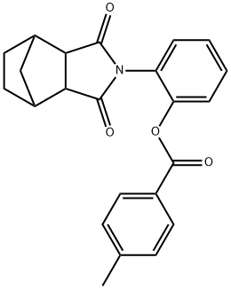 2-(3,5-dioxo-4-azatricyclo[5.2.1.0~2,6~]dec-4-yl)phenyl 4-methylbenzoate Structure