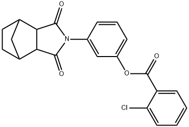 488787-09-3 3-(3,5-dioxo-4-azatricyclo[5.2.1.0~2,6~]dec-4-yl)phenyl 2-chlorobenzoate