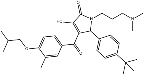 488802-42-2 5-(4-tert-butylphenyl)-1-[3-(dimethylamino)propyl]-3-hydroxy-4-(4-isobutoxy-3-methylbenzoyl)-1,5-dihydro-2H-pyrrol-2-one