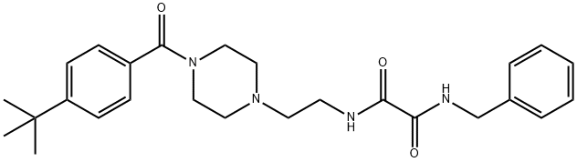 N~1~-benzyl-N~2~-{2-[4-(4-tert-butylbenzoyl)-1-piperazinyl]ethyl}ethanediamide Structure