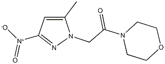 4-({3-nitro-5-methyl-1H-pyrazol-1-yl}acetyl)morpholine,488822-32-8,结构式