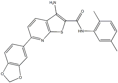 3-amino-6-(1,3-benzodioxol-5-yl)-N-(2,5-dimethylphenyl)thieno[2,3-b]pyridine-2-carboxamide|