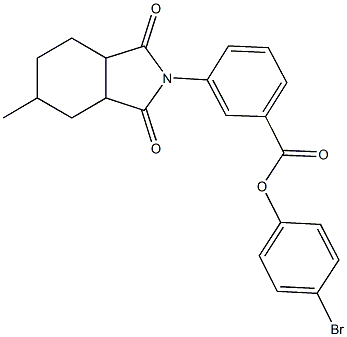 4-bromophenyl 3-(5-methyl-1,3-dioxooctahydro-2H-isoindol-2-yl)benzoate|