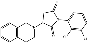 1-(2,3-dichlorophenyl)-3-(3,4-dihydroisoquinolin-2(1H)-yl)pyrrolidine-2,5-dione Struktur