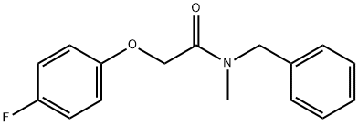 N-benzyl-2-(4-fluorophenoxy)-N-methylacetamide Struktur