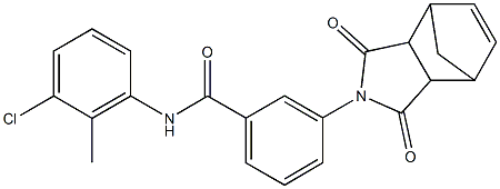 N-(3-chloro-2-methylphenyl)-3-(3,5-dioxo-4-azatricyclo[5.2.1.0~2,6~]dec-8-en-4-yl)benzamide Structure