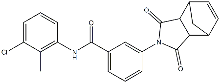 N-(3-chloro-2-methylphenyl)-3-(3,5-dioxo-4-azatricyclo[5.2.1.0~2,6~]dec-8-en-4-yl)benzamide|