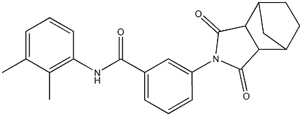 N-(2,3-dimethylphenyl)-3-(3,5-dioxo-4-azatricyclo[5.2.1.0~2,6~]dec-4-yl)benzamide,489400-59-1,结构式