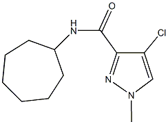 489405-25-6 4-chloro-N-cycloheptyl-1-methyl-1H-pyrazole-3-carboxamide