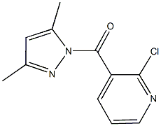 2-chloro-3-[(3,5-dimethyl-1H-pyrazol-1-yl)carbonyl]pyridine,489405-31-4,结构式