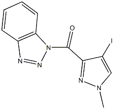 489406-25-9 1-[(4-iodo-1-methyl-1H-pyrazol-3-yl)carbonyl]-1H-1,2,3-benzotriazole