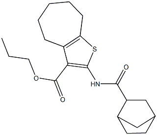 489406-35-1 propyl 2-[(bicyclo[2.2.1]hept-2-ylcarbonyl)amino]-5,6,7,8-tetrahydro-4H-cyclohepta[b]thiophene-3-carboxylate