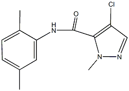 4-chloro-N-(2,5-dimethylphenyl)-1-methyl-1H-pyrazole-5-carboxamide Structure