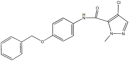 N-[4-(benzyloxy)phenyl]-4-chloro-1-methyl-1H-pyrazole-5-carboxamide Structure