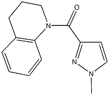 1-[(1-methyl-1H-pyrazol-3-yl)carbonyl]-1,2,3,4-tetrahydroquinoline Struktur
