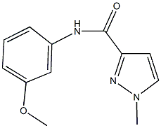 N-(3-methoxyphenyl)-1-methyl-1H-pyrazole-3-carboxamide Struktur