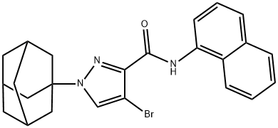 489407-35-4 1-(1-adamantyl)-4-bromo-N-(1-naphthyl)-1H-pyrazole-3-carboxamide