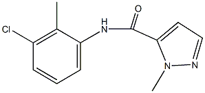 N-(3-chloro-2-methylphenyl)-1-methyl-1H-pyrazole-5-carboxamide Structure