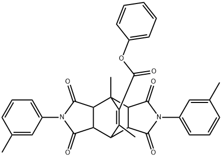 489407-65-0 phenyl 1,14-dimethyl-4,10-bis(3-methylphenyl)-3,5,9,11-tetraoxo-4,10-diazatetracyclo[5.5.2.0~2,6~.0~8,12~]tetradec-13-ene-13-carboxylate