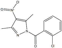 1-(2-chlorobenzoyl)-4-nitro-3,5-dimethyl-1H-pyrazole 结构式